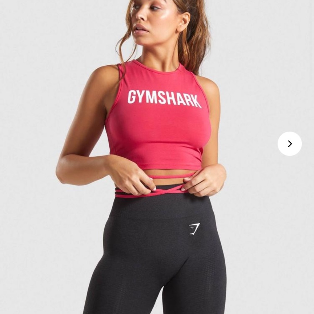 Gymshark ribbon crop top 💙💙💙